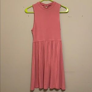 Pink sleeveless sundress
